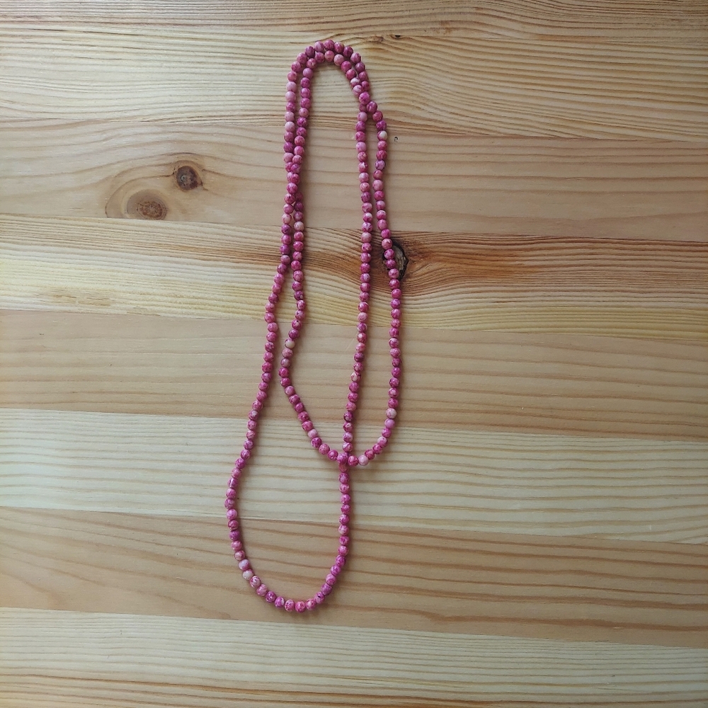 Pink Beaded Necklace